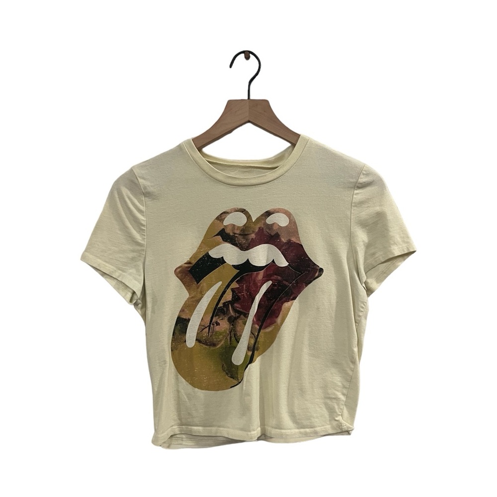 Rolling Stones Cropped T-Shirt
